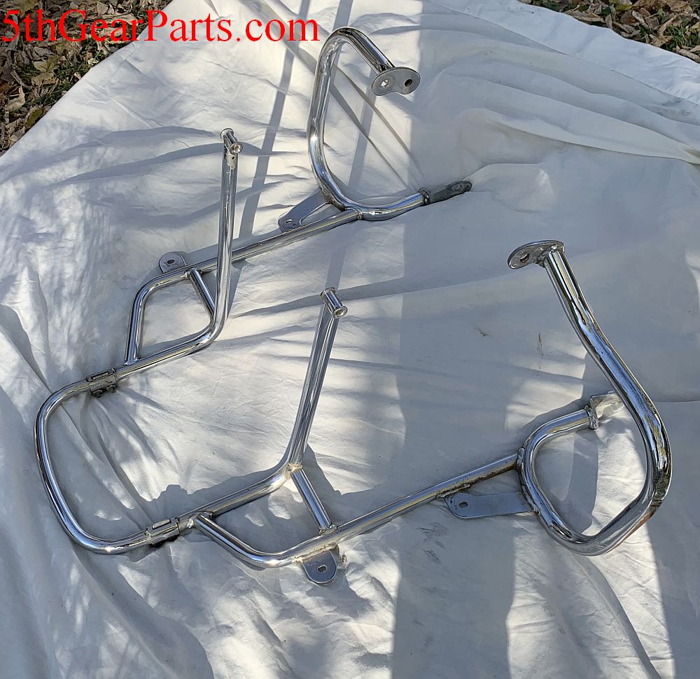 1980 Honda GL1100 GOLDWING CHROME LUGGAGE MOUNT BUMPER GUARD CRASH BARS