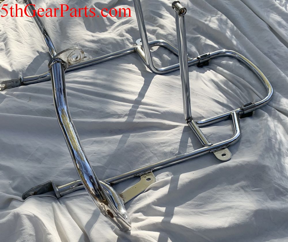 1980 Honda GL1100 GOLDWING CHROME LUGGAGE MOUNT BUMPER GUARD CRASH BARS