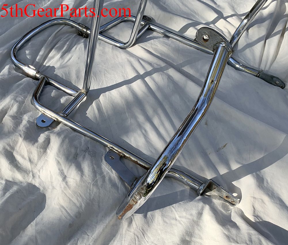 1980 Honda GL1100 GOLDWING CHROME LUGGAGE MOUNT BUMPER GUARD CRASH BARS