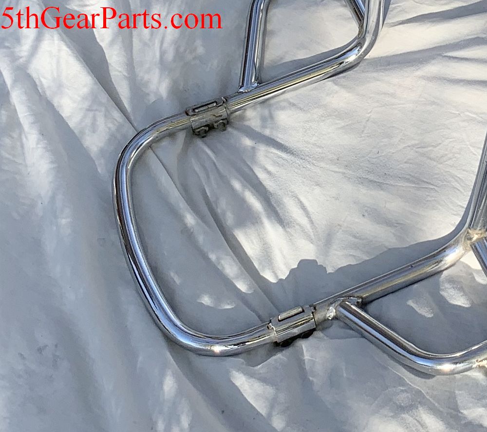 1980 Honda GL1100 GOLDWING CHROME LUGGAGE MOUNT BUMPER GUARD CRASH BARS