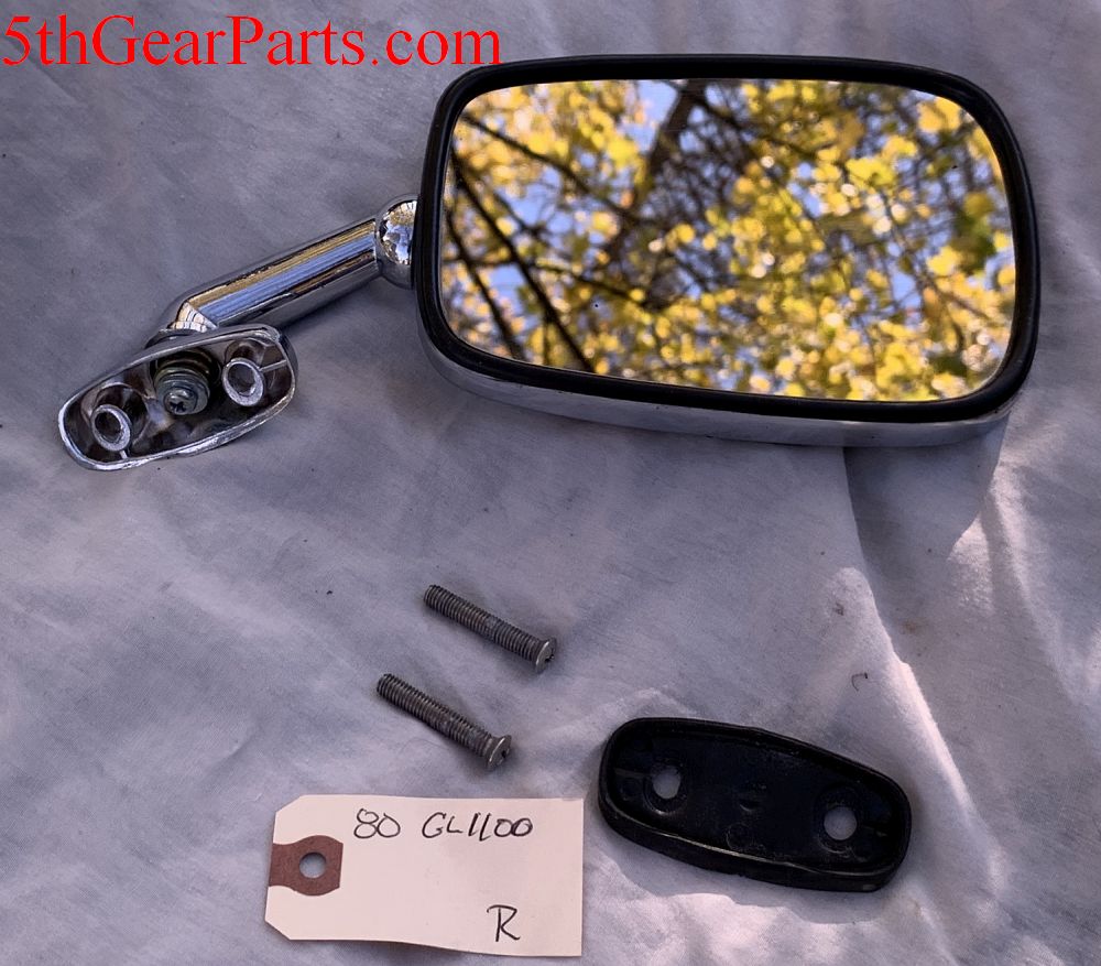 1980 Honda GL1100 MIRROR RIGHT SIDE R CHROME 80 81 82 83