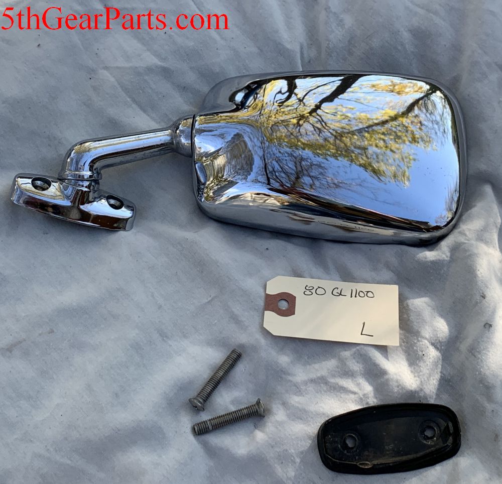 1981 Honda GL1100  MIRROR LEFT SIDE L CHROME 80 81 82 83