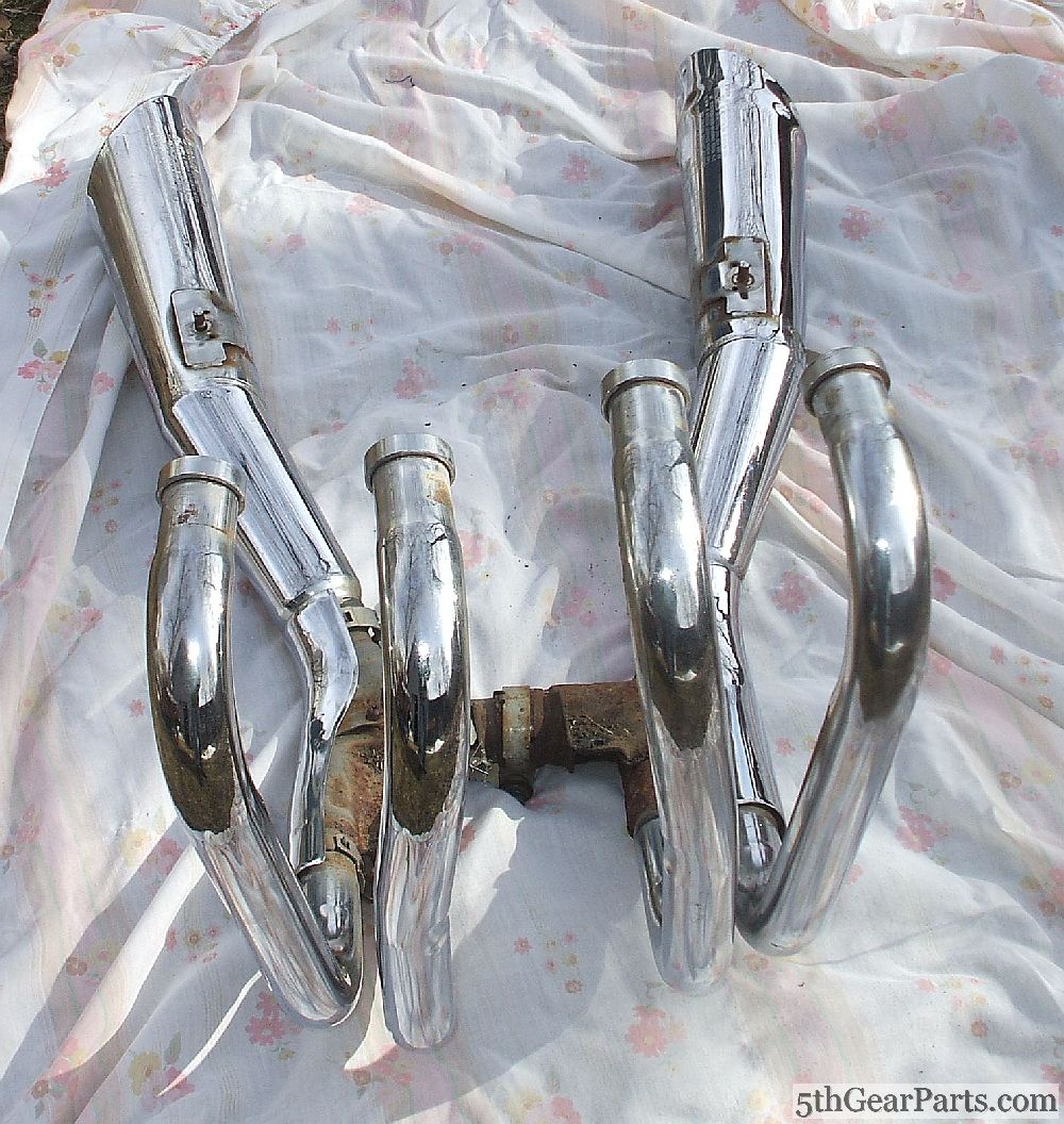 1983 Honda CB650 Nighthawk Exhaust Pipes Muffler 83 cb650sc