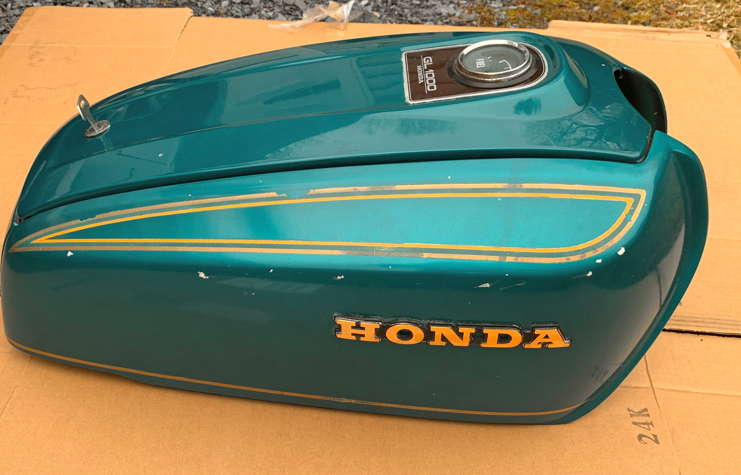 1975 Honda GL1000 Goldwing Shelter Complete w temp gage includes key Color Candy Blue Green 75 76 77