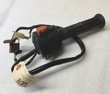 1983 Honda CB550 Nighthawk RIGHT SIDE BAR CONTROL START BUTTON KILL STOP SWITCH 83