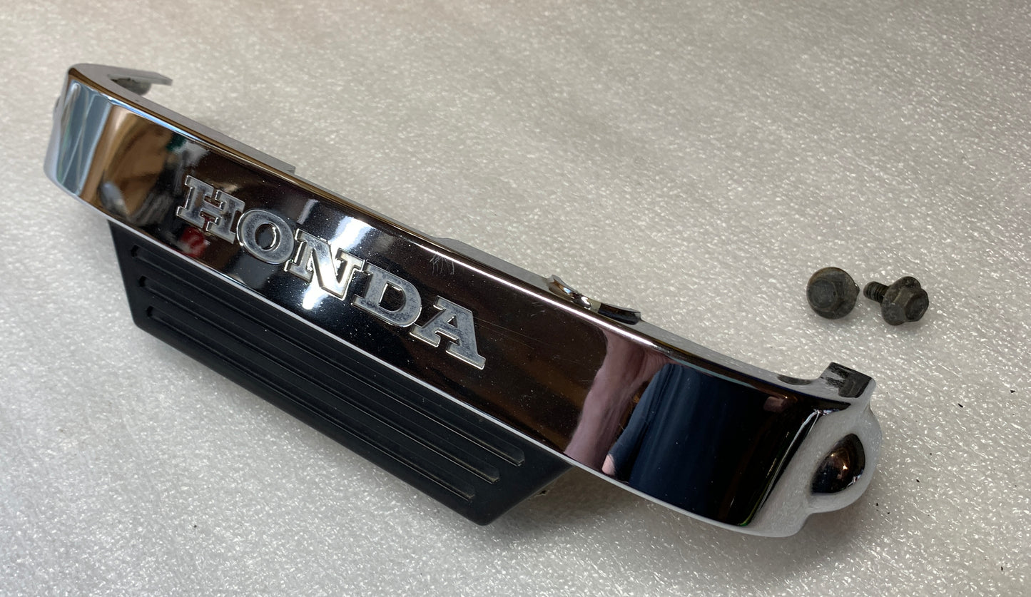 1986 Honda VT700 Shadow  Chrome Badge Cover Lower Front Emblem  86 87