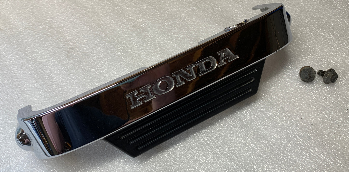 1986 Honda VT700 Shadow  Chrome Badge Cover Lower Front Emblem  86 87