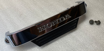 1986 Honda VT700 Shadow  Chrome Badge Cover Lower Front Emblem  86 87