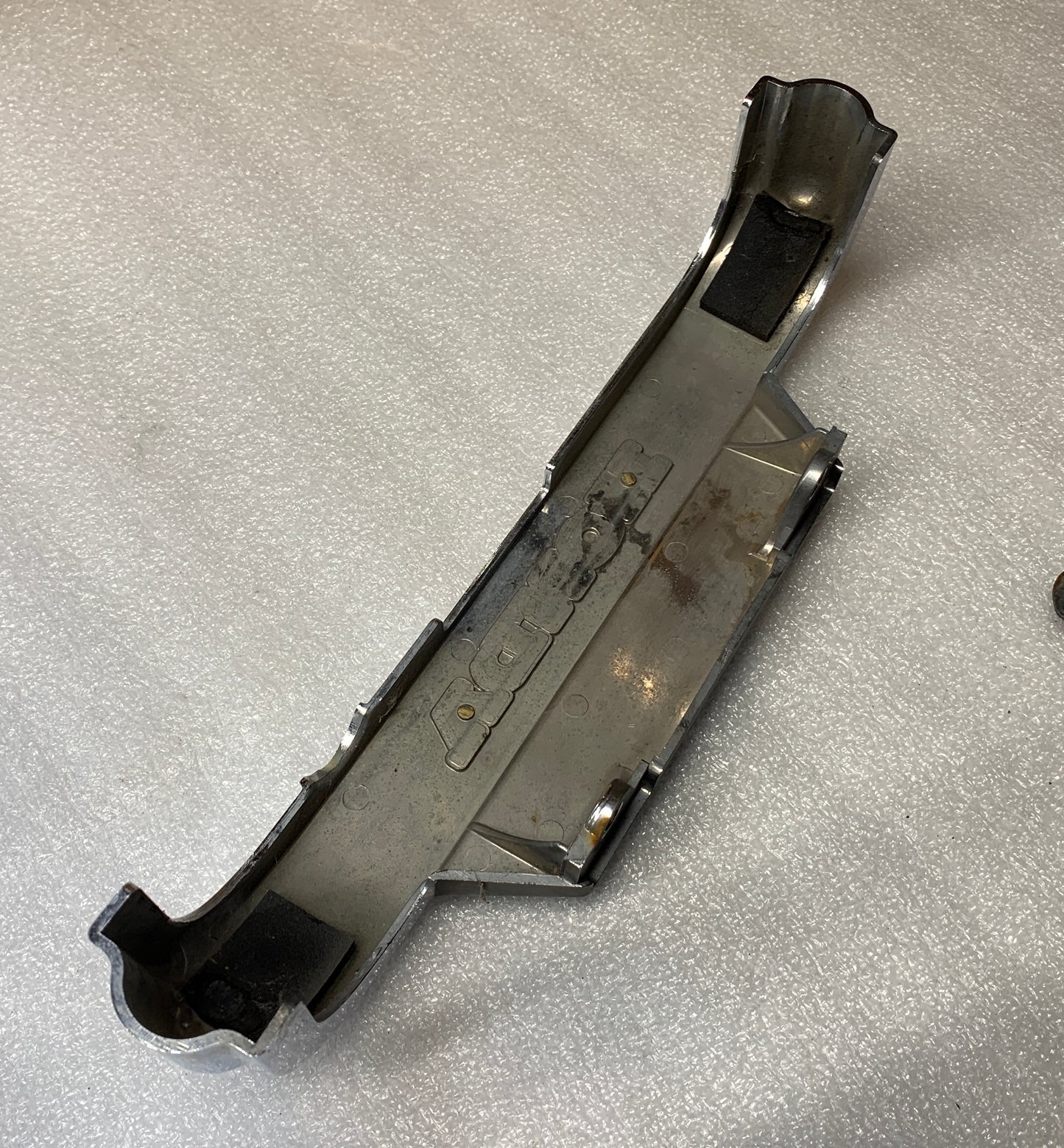 1986 Honda VT700 Shadow  Chrome Badge Cover Lower Front Emblem  86 87