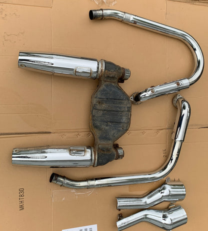 1986 Honda VT700 Shadow 86 87 Exhaust Complete Stock Chrome Muffler