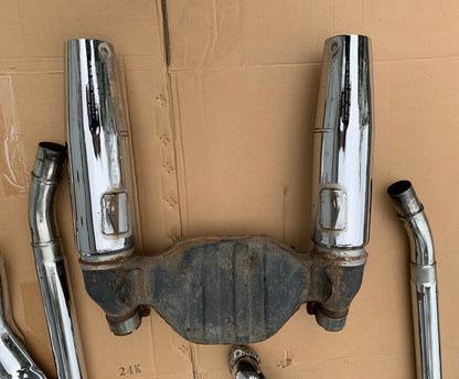 1986 Honda VT700 Shadow 86 87 Exhaust Complete Stock Chrome Muffler