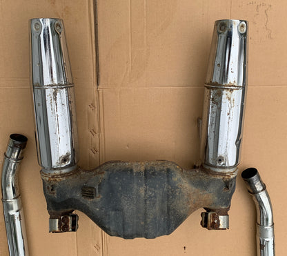 1986 Honda VT700 Shadow 86 87 Exhaust Complete Stock Chrome Muffler