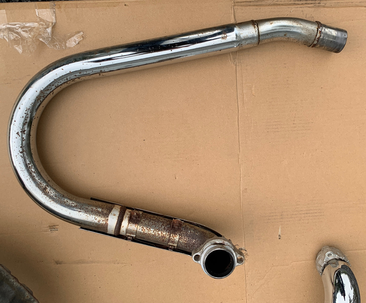 1986 Honda VT700 Shadow 86 87 Exhaust Complete Stock Chrome Muffler