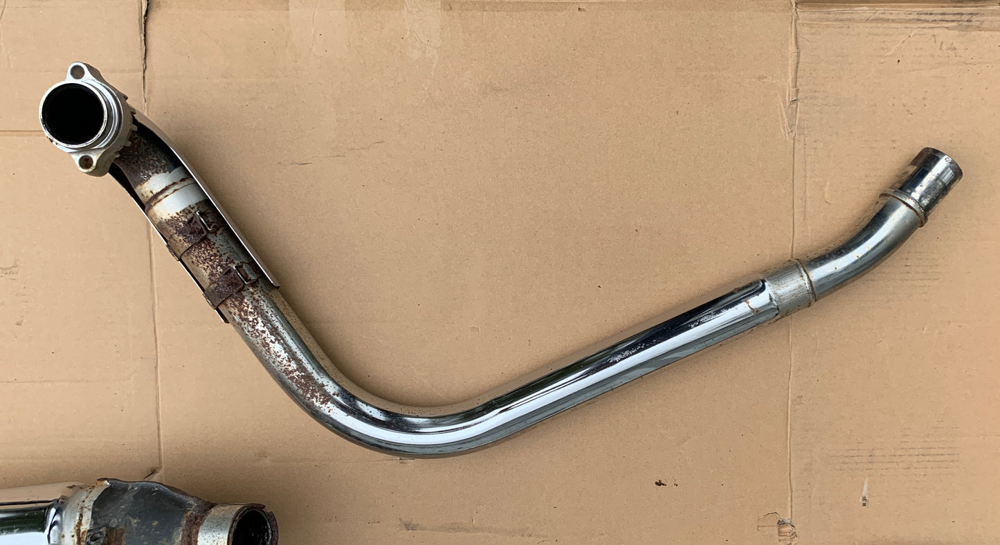 1986 Honda VT700 Shadow 86 87 Exhaust Complete Stock Chrome Muffler