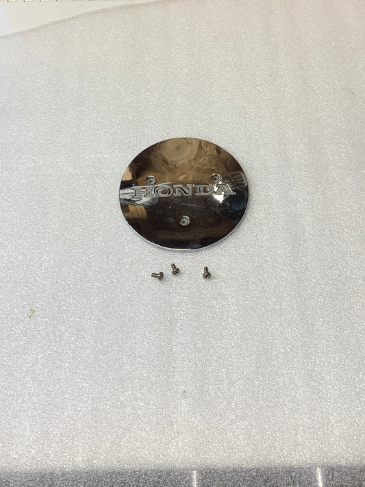 1986 Honda VT700 Shadow 86 Chrome Base Emblem L Cover Side Case Left Side