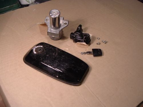 1977 Honda CB400 Super Sport GAS CAP LOCK SET IGNITION SEAT LOCK ONE KEY