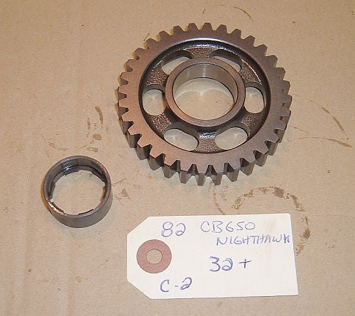 1982 Honda CB650 Nighthawk TRANSMISSION COUNTER SHAFT GEAR - C-2 32 TOOTH