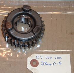 1987 Honda VFR700 Interceptor COUNTERSHAFT GEAR (29T) 6TH