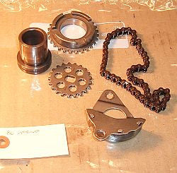 1986 Honda VF500 Interceptor OIL PUMP SPROCKET SPROCKET W CHAIN OIL PUMP CHAIN GEAR