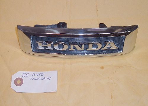 1985 Honda CB450 Nighthawk FRONT FORK BADGE EMBLEM GRILLE