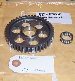 1986 Honda VF500 Interceptor TRANSMISSION COUNTER SHAFT GEAR C-1 43 tooth