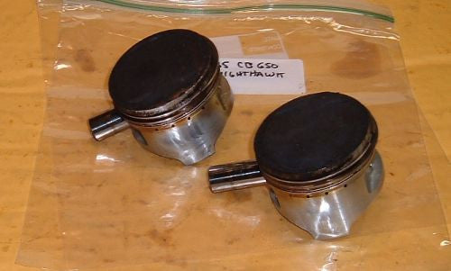 1985 Honda CB450 Nighthawk PISTON PISTONS W RINGS WRIST PIN (STD)