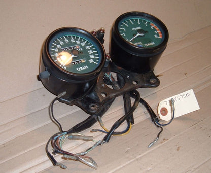 1977 Yamaha XS750 Speedometer Tachometer Gauge Cluster