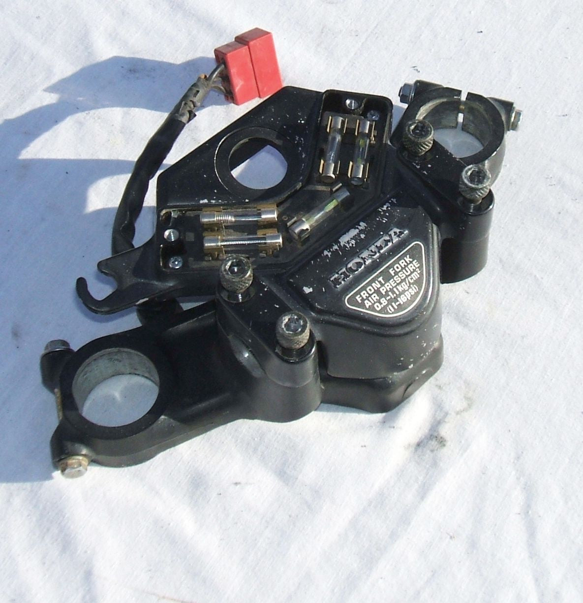 1980 Honda CB900 Custom Upper Fork Clamp Fuse Box