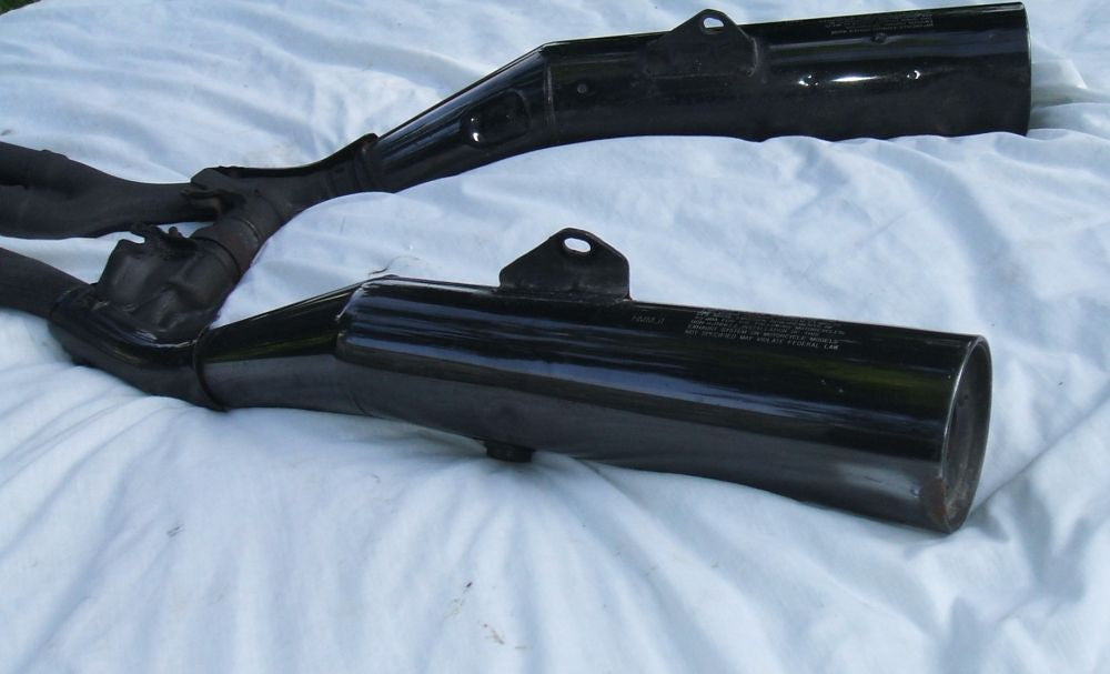 1985 Honda CB700 Nighthawk Exhaust Pipes Muffler