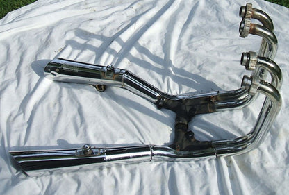 1985 Honda CB650 Nighthawk Muffler Exhaust Pipes Complete