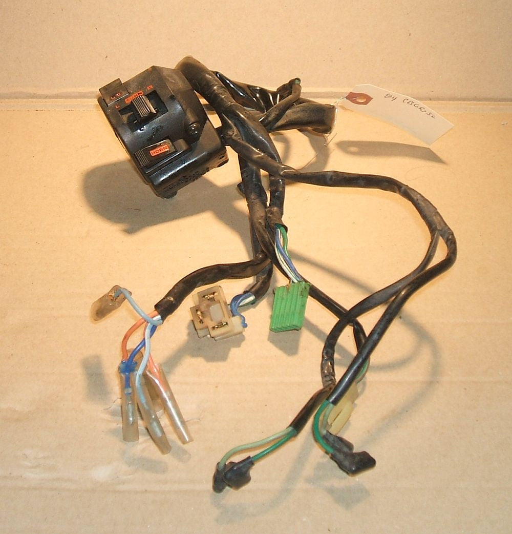 1985 Honda CB650 Left Side Bar Control Turn Signal Hi Low Beam Switch