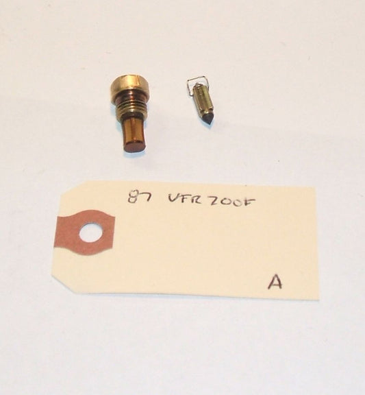 1987 Honda VFR700 Interceptor CARBURETOR FLOAT VALVE SET NEEDLE AND SEAT