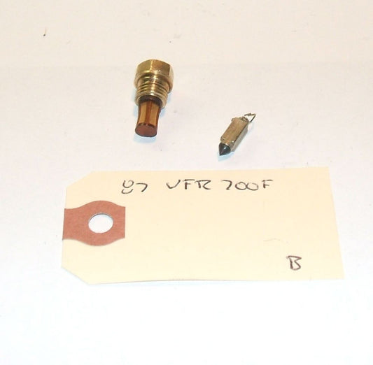 1987 Honda VFR700 Interceptor CARBURETOR FLOAT VALVE SET NEEDLE AND SEAT