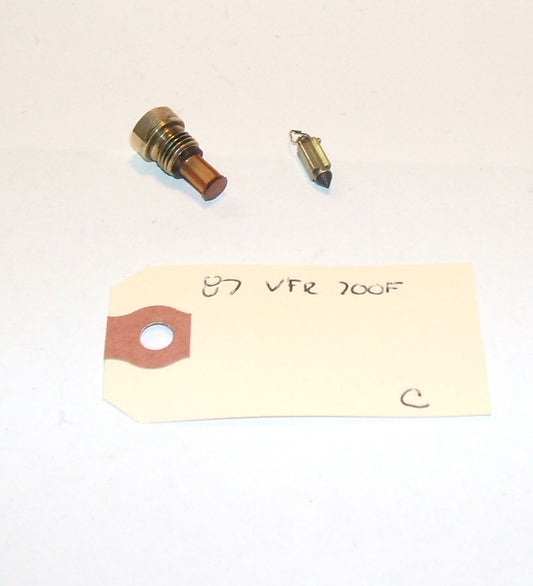 1987 Honda VFR700 Interceptor CARBURETOR FLOAT VALVE SET NEEDLE AND SEAT
