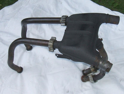 1983 Honda VF750 Interceptor Muffler Exhaust Pipe Collection Unit