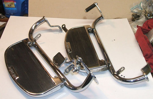 1976 Honda GL1000 Goldwing CHROME FOOTBOARDS FOOT BOARD R L