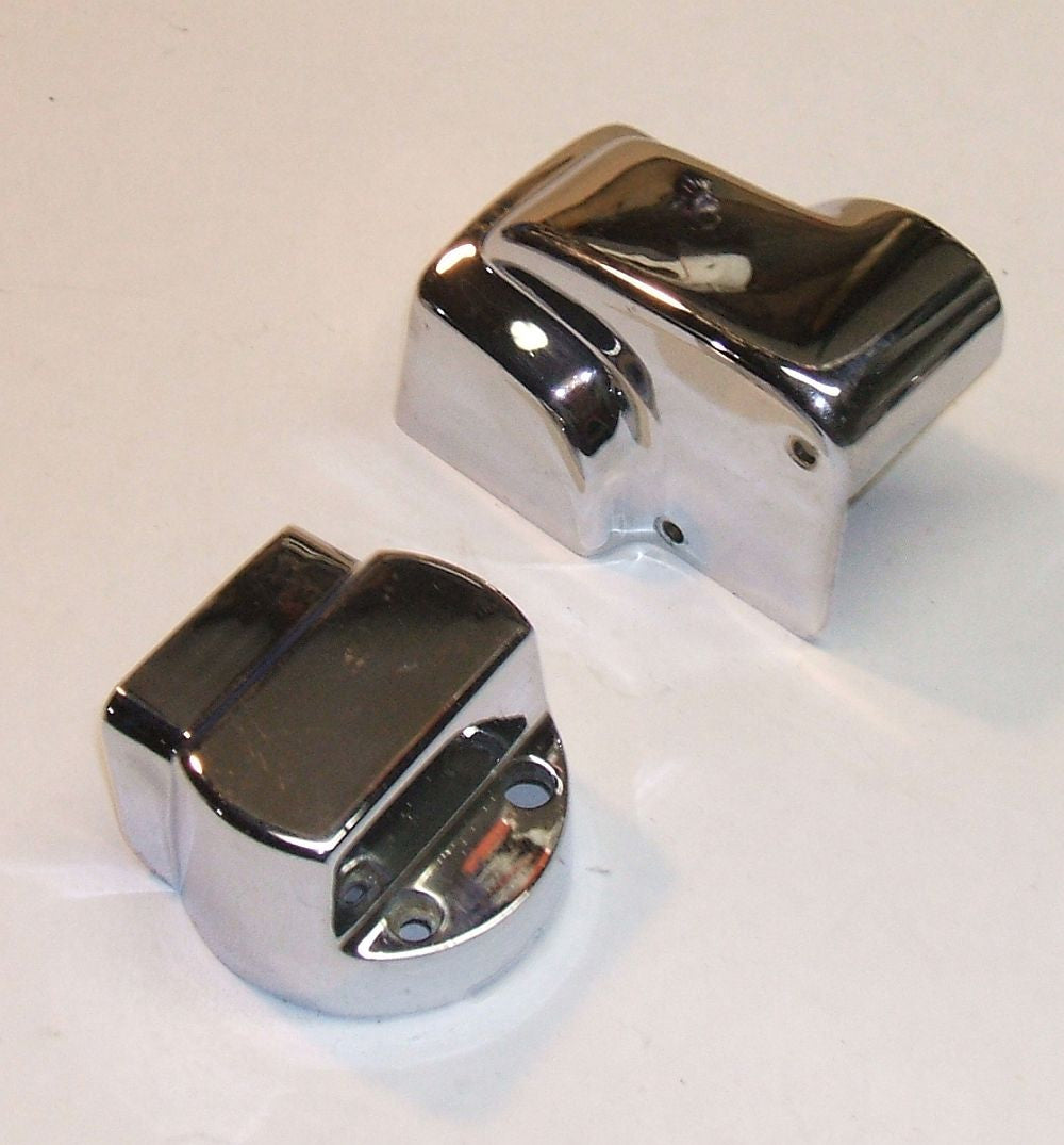 1976 Honda GL1000 Goldwing CHROME FUEL PUMP COVER UPPER LOWER
