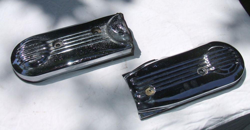 1976 Honda GL1000 Goldwing CHROME TIMING BELT COVERS