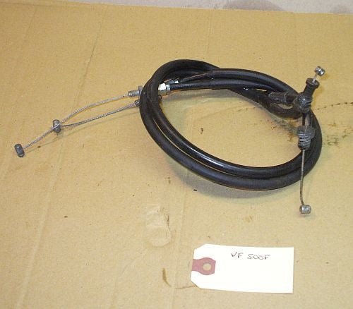 1985 Honda VF500 interceptor Throttle Cables A B