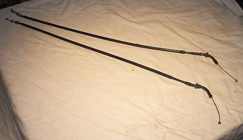 1986 Honda VFR700 Interceptor THROTTLE CABLE PAIR A B  86 VFR