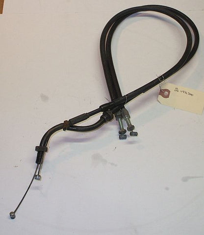 1986 Honda VFR700 Interceptor THROTTLE CABLE PAIR A B  86 VFR