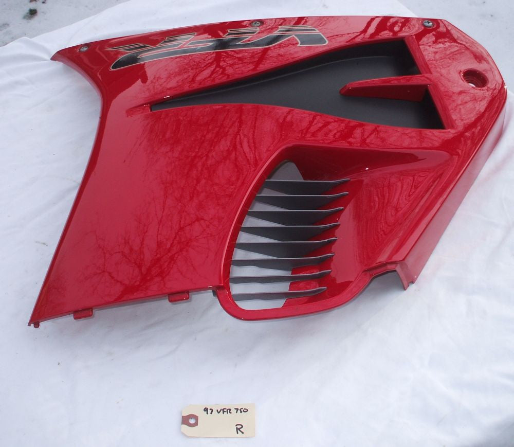 1997 Honda VFR750 Interceptor Middle Mid Fairing R Right Side