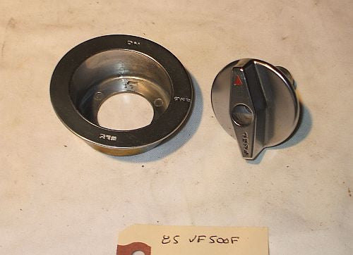 1985 Honda VF500 Interceptor FUEL TANK FUEL VALVE INSERT W LEVER