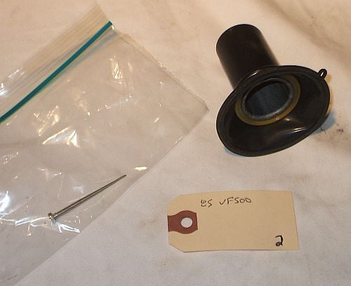 1985 Honda VF500 Interceptor CARBURETOR SLIDE VACUUM PISTON DIAPHRAGM