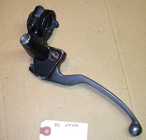 1985 Honda VT500 Shadow Clutch Lever w Bracket Choke Lever Holder