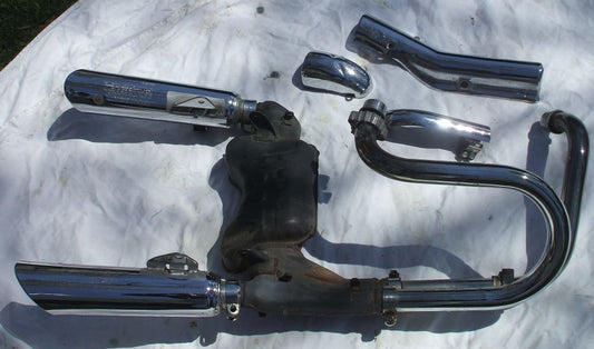 1985 Honda VT500 Shadow Muffler Exhaust Pipe VT 500 complete