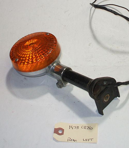 1978 Honda CB750K CB750 CB 750 Rear Turn Signal W Stay Mount L Left