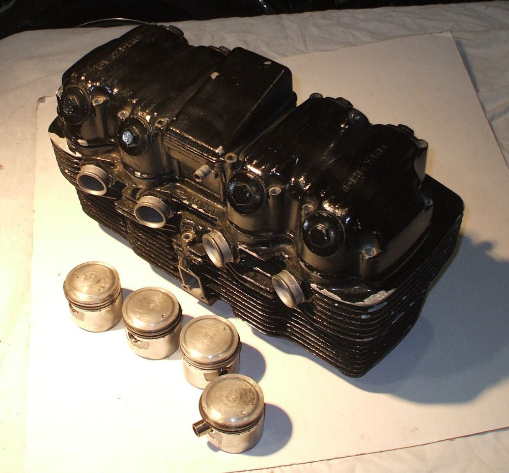 1978 Honda CB750K CB750 CB 750 Cylinder Cylinder Head Pistons