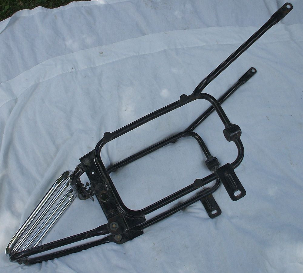 Honda GL1000 GL 1000 Goldwing Luggage Saddle Bag Hard Luggage Mounting Bracket W Chrome Luggage rack