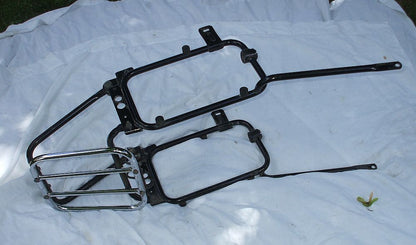 Honda GL1000 GL 1000 Goldwing Luggage Saddle Bag Hard Luggage Mounting Bracket W Chrome Luggage rack